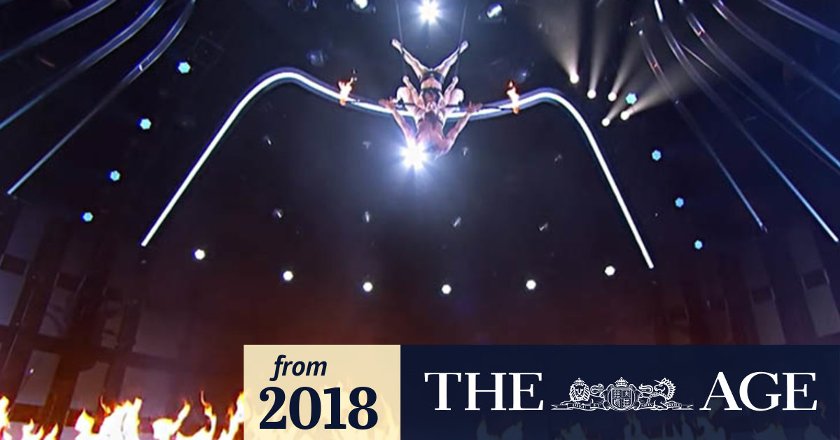 Video America's Got Talent trapeze act goes wrong